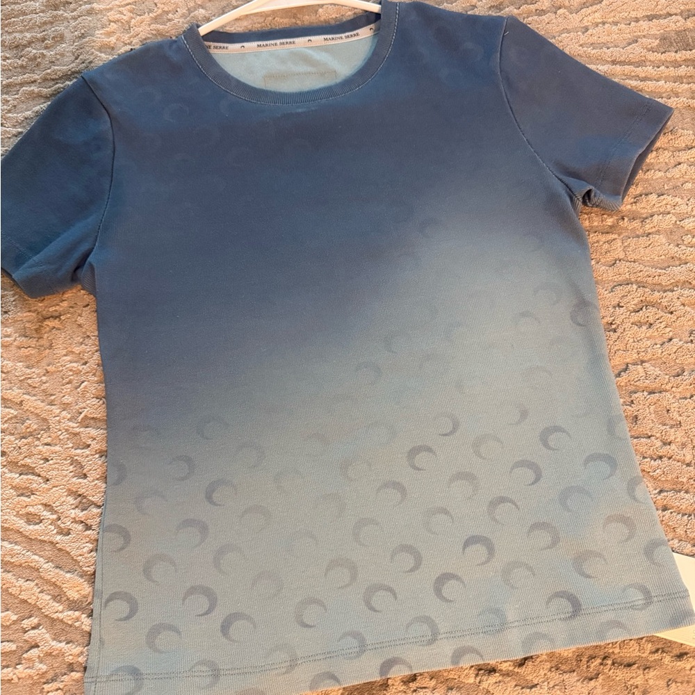 Marine Serre Ombre Blue T-Shirt